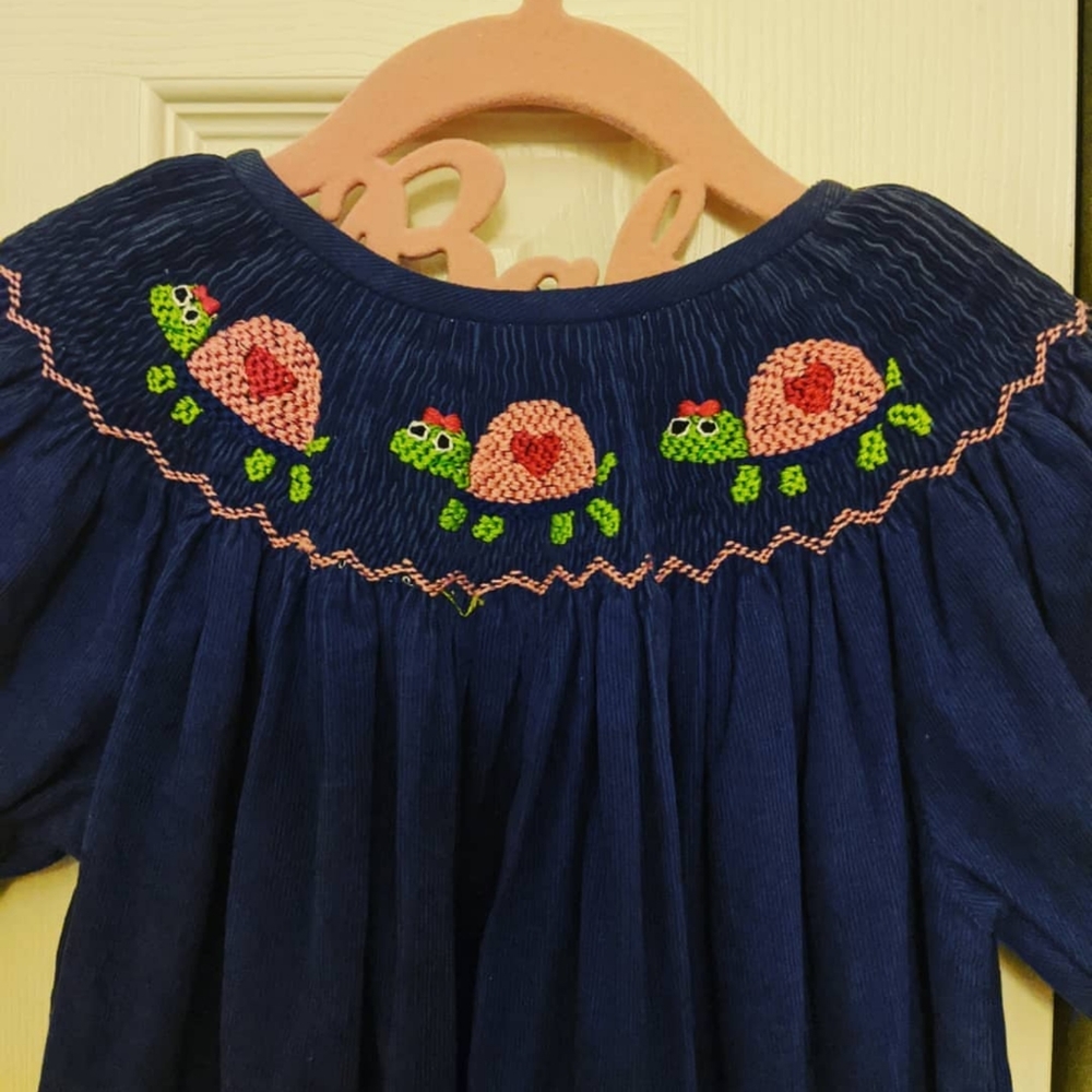 Smocked turtle dress